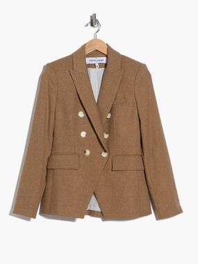 Veronica Beard Miller Dickey Jacket Camel Blazer Size 4 -NWT $798